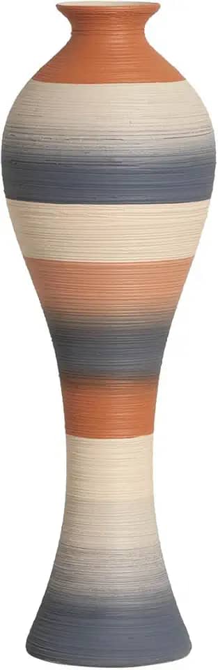 Vaso de Chão Grande de Cerâmica Califórnia Falésias 61x20 cm