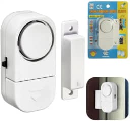 Kit 2 Sensores com Alarme Sonoro para Portas e Janela Sem Fios Contra Invasão