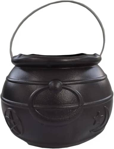 Caldeirão de Bruxa, LePlastic, Halloween, 18,5 cm, Cores Sortidas