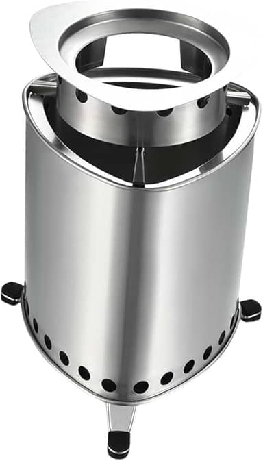 menolana Forno a lenha para áreas externas, aquecedor multifuncional para cozinhar sobre fogo, fogão a lenha, forno de acampamento para churrasco doméstico e