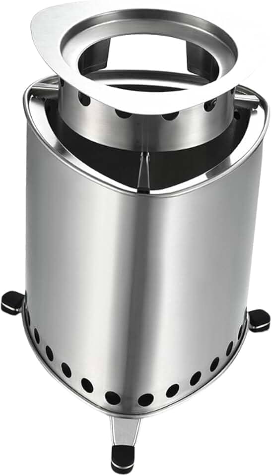 menolana Forno a lenha para áreas externas, aquecedor multifuncional para cozinhar sobre fogo, fogão a lenha, forno de acampamento para churrasco doméstico e