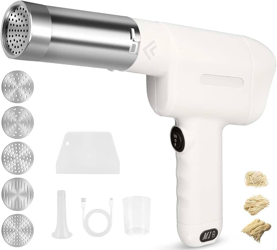 Maquina de Macarrão, Máquina de Macarrão, Maquina Macarrao, 5 Tipos de Moldes, 1 Tipos de Moldes de Enema