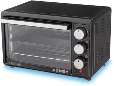BLACK+DECKER Forno Elétrico com 21 Litros, com Timer de 60 Minutos e 3 Níveis de Bandeja, Fácil de Limpar, Modelo FT21P, 110V