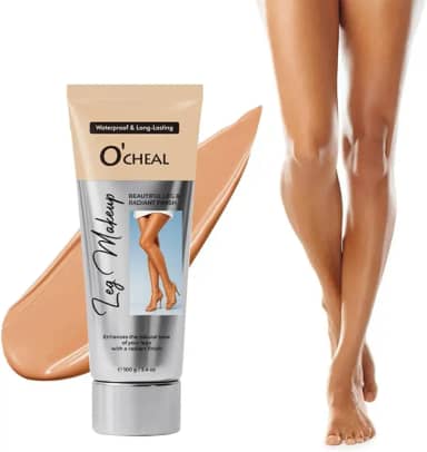 O'CHEAL Creme de maquiagem impermeável para pernas, cobertura de tatuagem sem transferência e corretivo para cicatrizes, base corporal de longa duração para pele impecável, cobertura de varizes nas