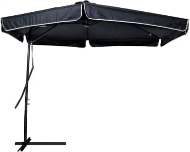 Ombrelone Lateral 3m Suspenso Regulável Alavanca Oslo Preto 820700 Bel