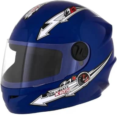 Pro Tork Capacete Moto Liberty Four Kids, Azul, Tam. 54