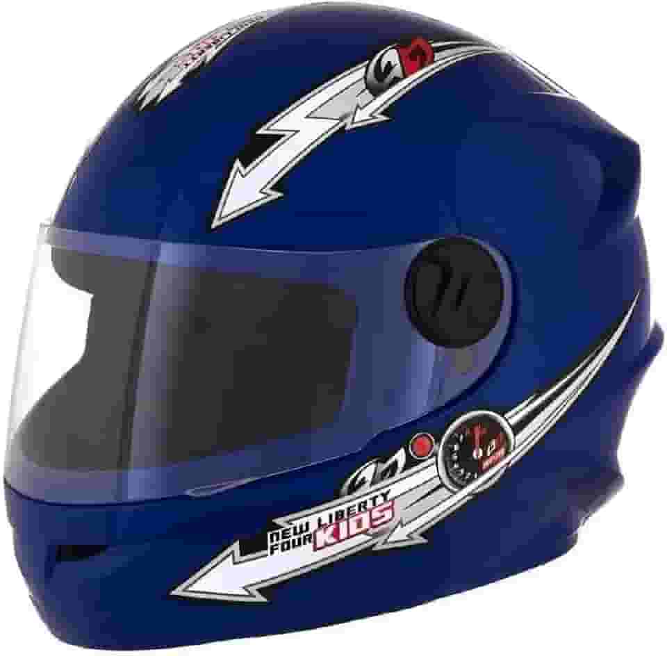 Pro Tork Capacete Moto Liberty Four Kids, Azul, Tam. 54