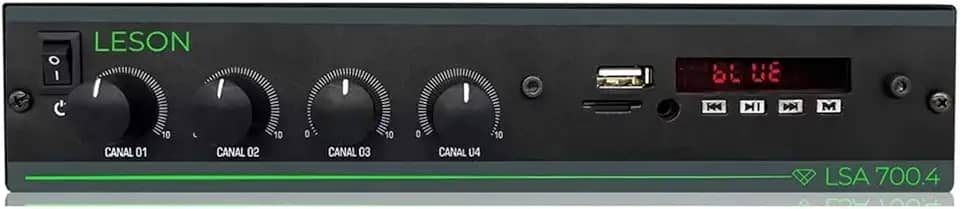 Amplificador Receiver Som Ambiente LSA 700.4 Bluetooth 4 Canais 120W Leson - 2AMPLS700