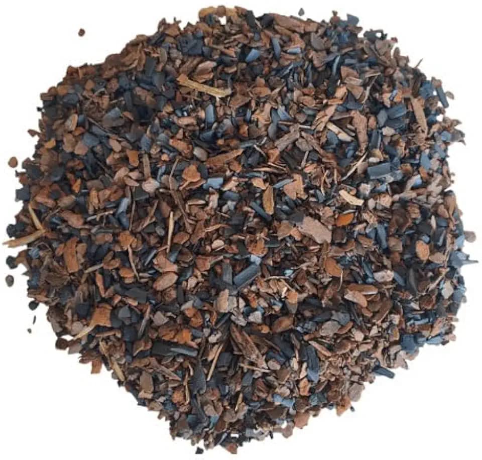 05 Litros Casca De Pinus Triturada Com Carvão Triturado