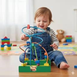 Brinquedo Pedagógico Educativo Em Madeira Aramado Tamanho G Montanha Russa