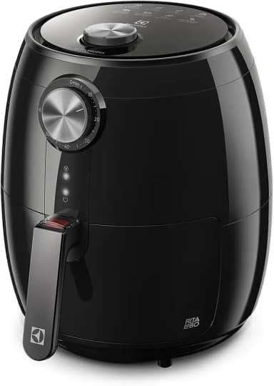 Fritadeira Elétrica sem oleo Electrolux Airfryer 3,2L 8 receitas pré-sugeridas desligamento automático cesto removivel 1400W EAF15 preta 220v por Rita Lobo