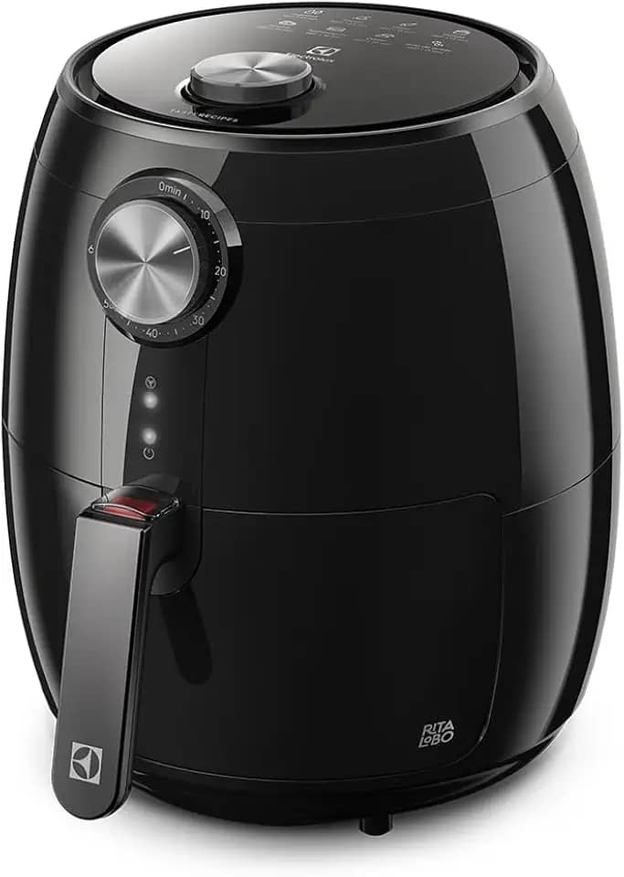 Fritadeira Elétrica sem oleo Electrolux Airfryer 3,2L 8 receitas pré-sugeridas desligamento automático cesto removivel 1400W EAF15 preta 220v por Rita Lobo
