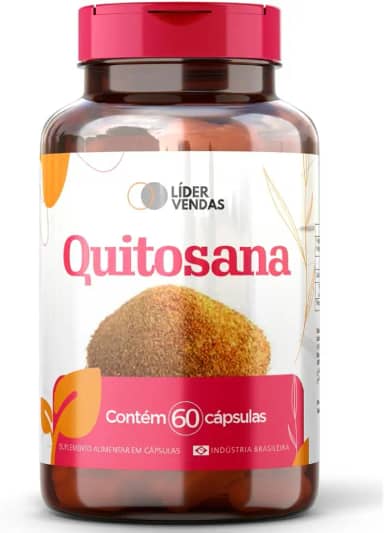 Quitosana - 800mg com 60 cápsulas - 1 pote