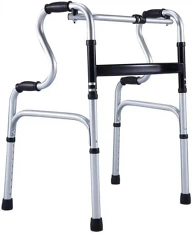 Zimedical Andador Idoso 2 Níveis Fixo/Articulado Resistente 130 Kg Cinza/Preto Alumínio 73-90.5cm 3kg