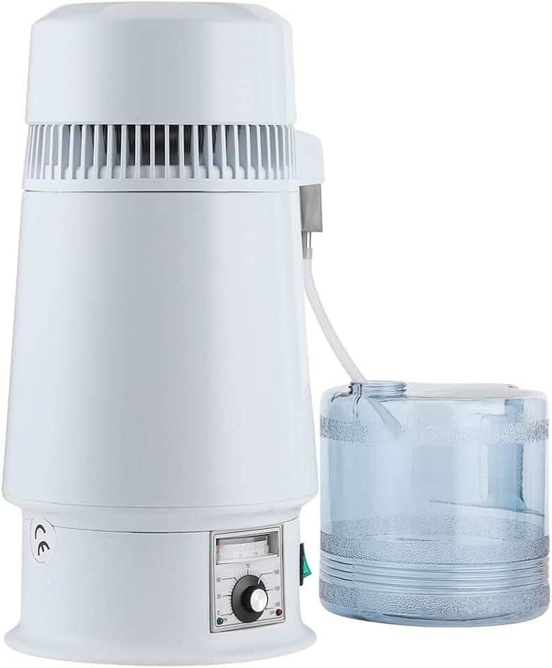 Garosa Destilador de Água 4L, Destilador Doméstico de Água Pura, Aço Inoxidável, US-110V