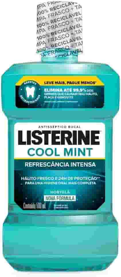 Listerine Enxaguante Bucal Cool Mint, 500ml