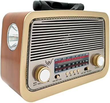 Rádio Vintage Am Fm Sw Usb Pen Drive Aux P2 Bluetooth