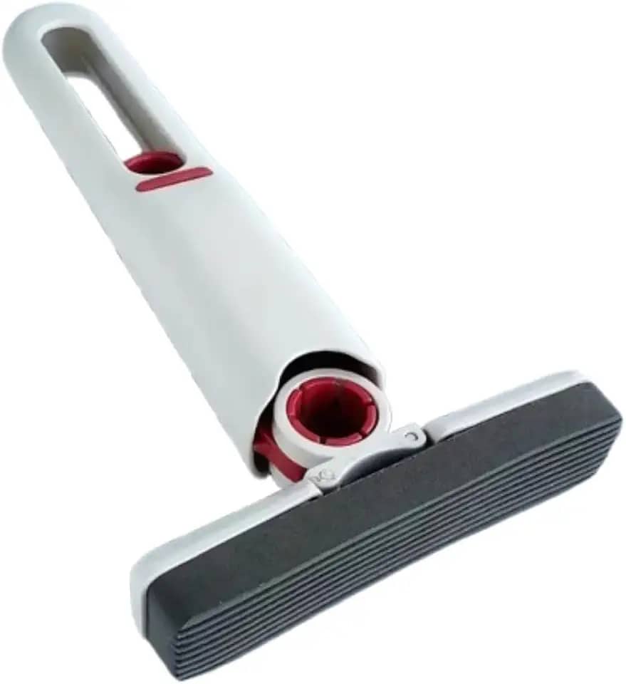 Mini Mop Rodo Esfregão Dobrável Portátil Multiuso Limpador de Pia, Pisos, Azulejos e Vidros - Rodo com Torção Automática com Alta Absorção, Lavável, Limpeza Rápida - Ideal para Casa e Uso Diário