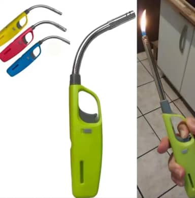 1 Acendedores de Fogão e Forno com Haste Flexível, Recarregável, Cores Sortidas