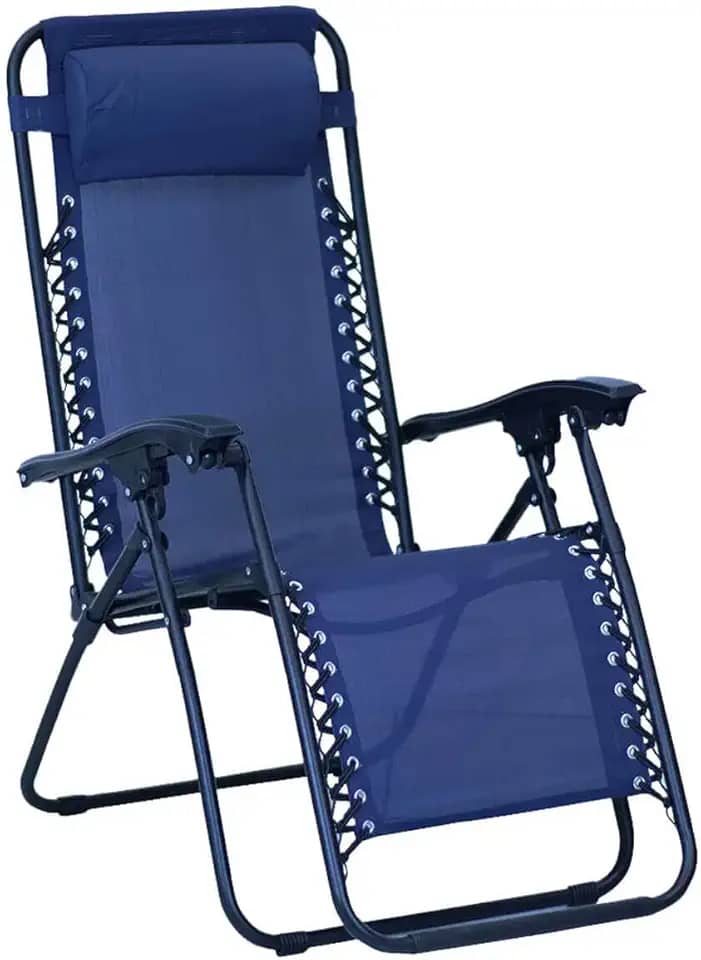 Nautika, Cadeira Espreguiçadeira Gravity, Funciona Com A Gravidade Do Corpo, Montagem Simples E Rápida, Com Trava De Segurança, Travesseiro Incorporado, Ajustável, Confortável e Relaxante