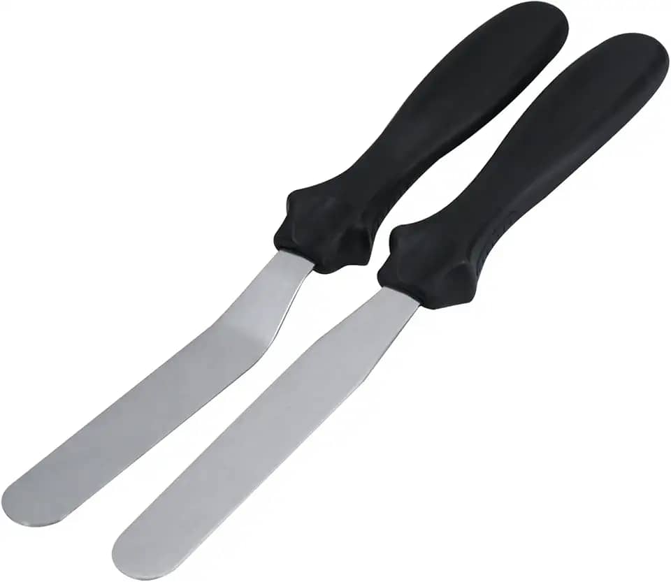 Tuut, Linha Confeitaria, Jogo De Espátulas Reta e Curva para Confeitaria em Inox, 23cm