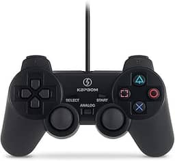 Controle USB Gamer — Plug & Play para PC e Notebook, Ergonomia Antifadiga, Botões Macios, Alta Precisão para Jogos Retrô e Emuladores