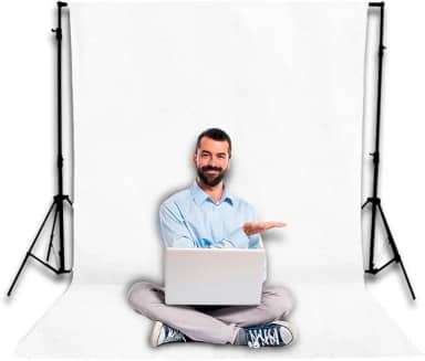 MONT MALHAS, TECIDO FUNDO INFINITO BRANCO PARA ESTÚDIO FOTOGRÁFICO 4,00 x 1,90 METROS