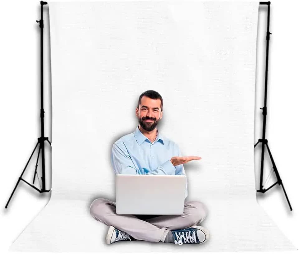 MONT MALHAS, TECIDO FUNDO INFINITO BRANCO PARA ESTÚDIO FOTOGRÁFICO 4,00 x 1,90 METROS