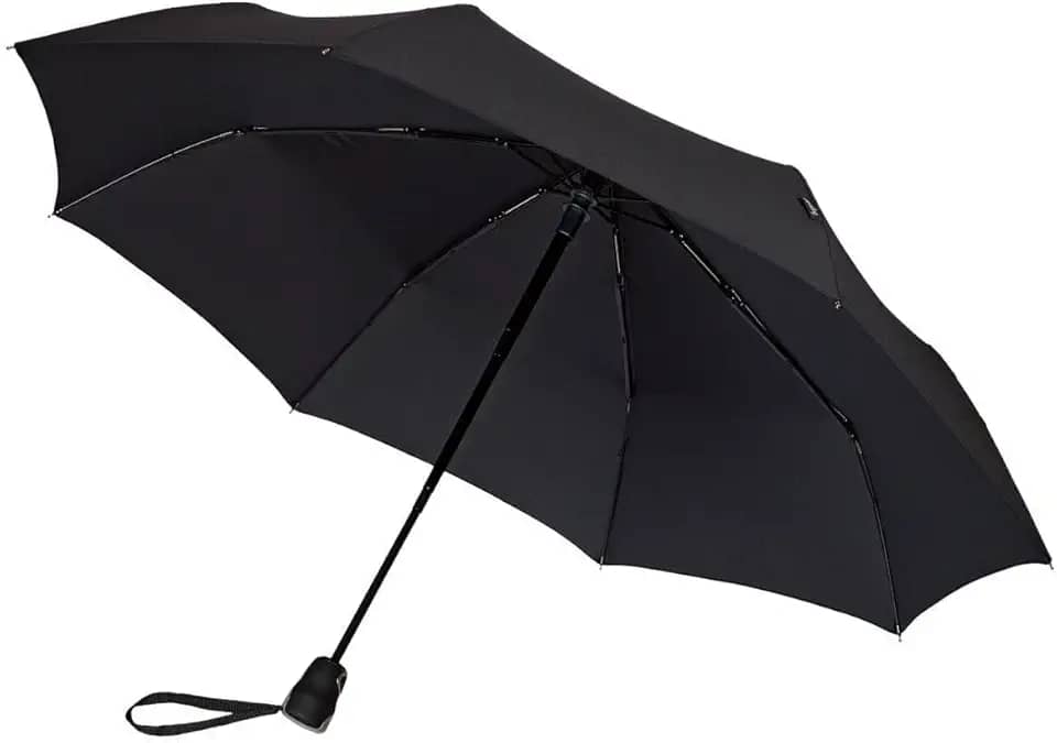 Guarda Chuva Preto Sombrinha Gigante Contra Vento Cabe Na Bolsa Família Resistente Reforçado 10 Varetas