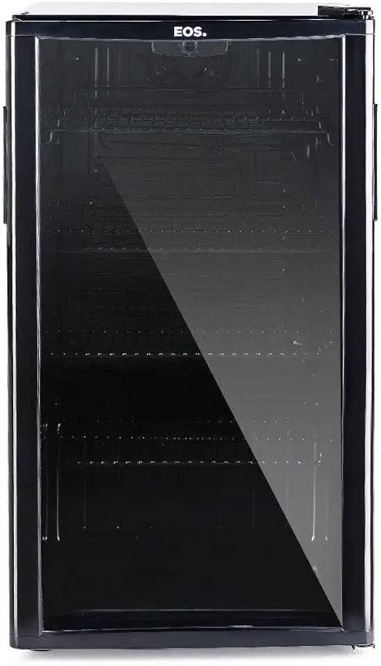 Refrigerador Expositor Vertical Eos 100 Litros Eco Gelo All Black Eev110p 110v