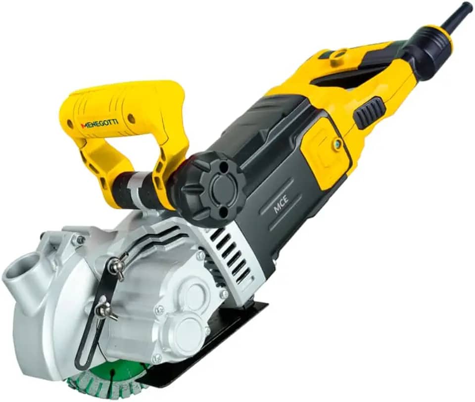 Cortador de Parede Menegotti MCE 2400W 127V – 5 Discos, Corte a Seco e Úmido, Profissional, 40 mm de Profundidade