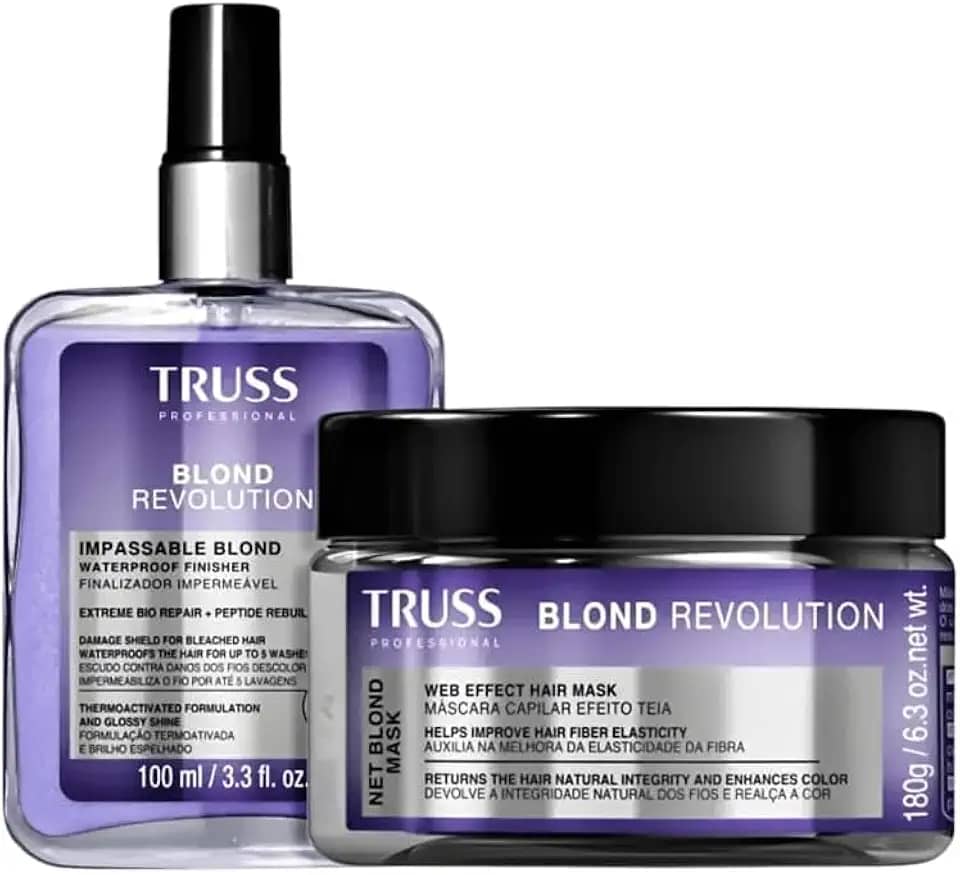 Blond Revolution Truss kit com Máscara 180g + Finalizador 100ml para Loiras
