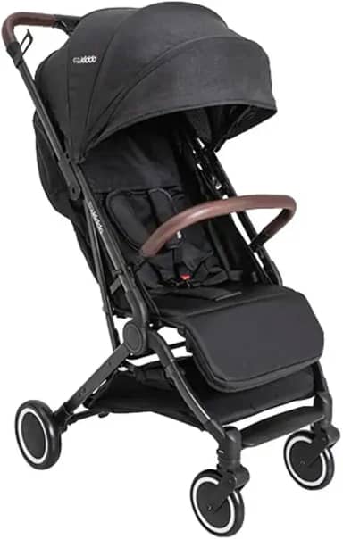 Carrinho De Bebê Sprint Ii Travel Berço Passeio Preto Kiddo