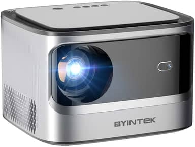 BYINTEK Projetor Portátil Android WiFi,X25 Mini Projetor Alto-falantes estéreo Hi-Fi,900 ANSI Full HD com Suporte 4K e Autofoco,Ideal para Cinema em Casa e Filmes ao Ar Livre