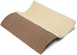 Cama Arranhador Onda de Carpete E Pelúcia Para Gato (Bege)