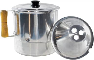 Fervedor de Leite Caneco Inderramavel 3 Litros Com Tampa Em Aluminio Ideal Para Ferver Líquidos Não Deixa o Liquido Derramar Quando Ferver