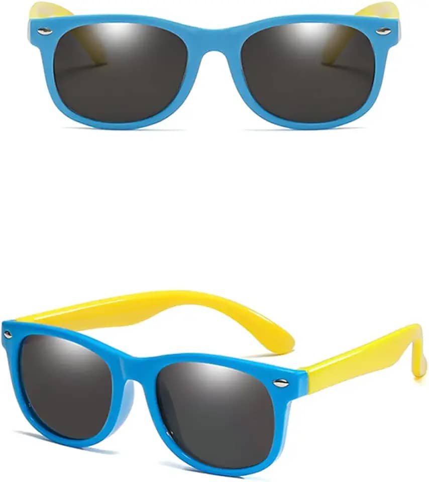 Óculos de Sol Infantil Flexíveis Polarizados - Proteção UV400 para Crianças - Conforto e Estilo
