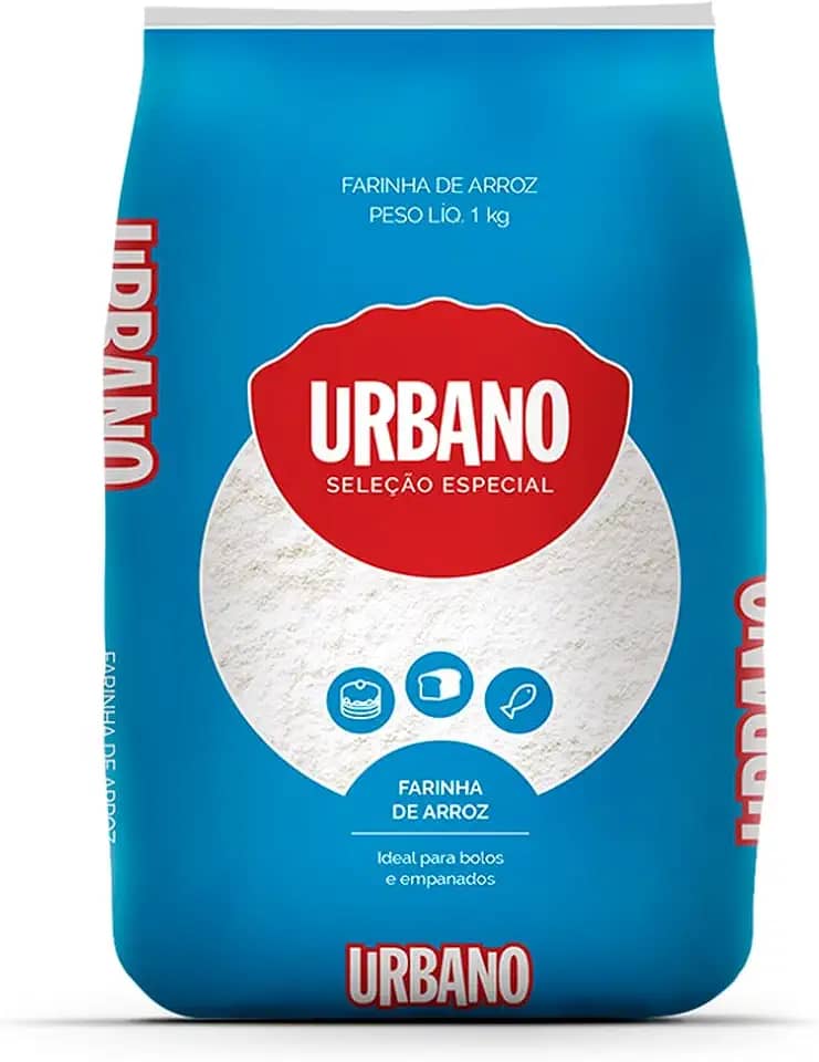 Urbano, Farinha de Arroz, Zero Glúten - 1 kg