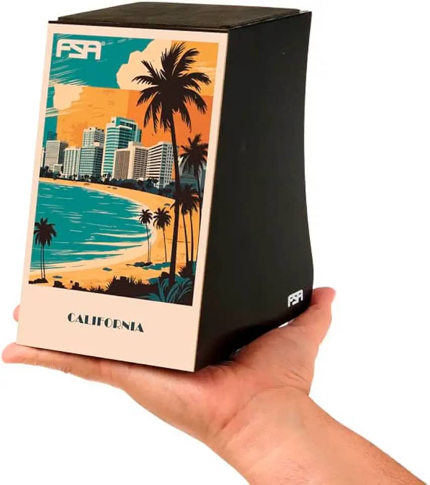 Cajon FSA SOUVENIR Feito à mão - CALIFORNIA 02