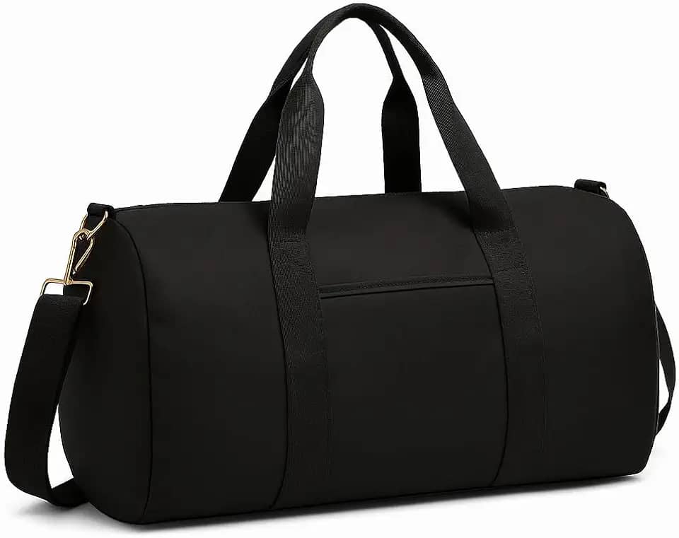 Mala Esportiva Academia, Compartimento para Tênis, Impermeável, 45 x 27 x 24 cm, Dobrável, Rosa (Preto)