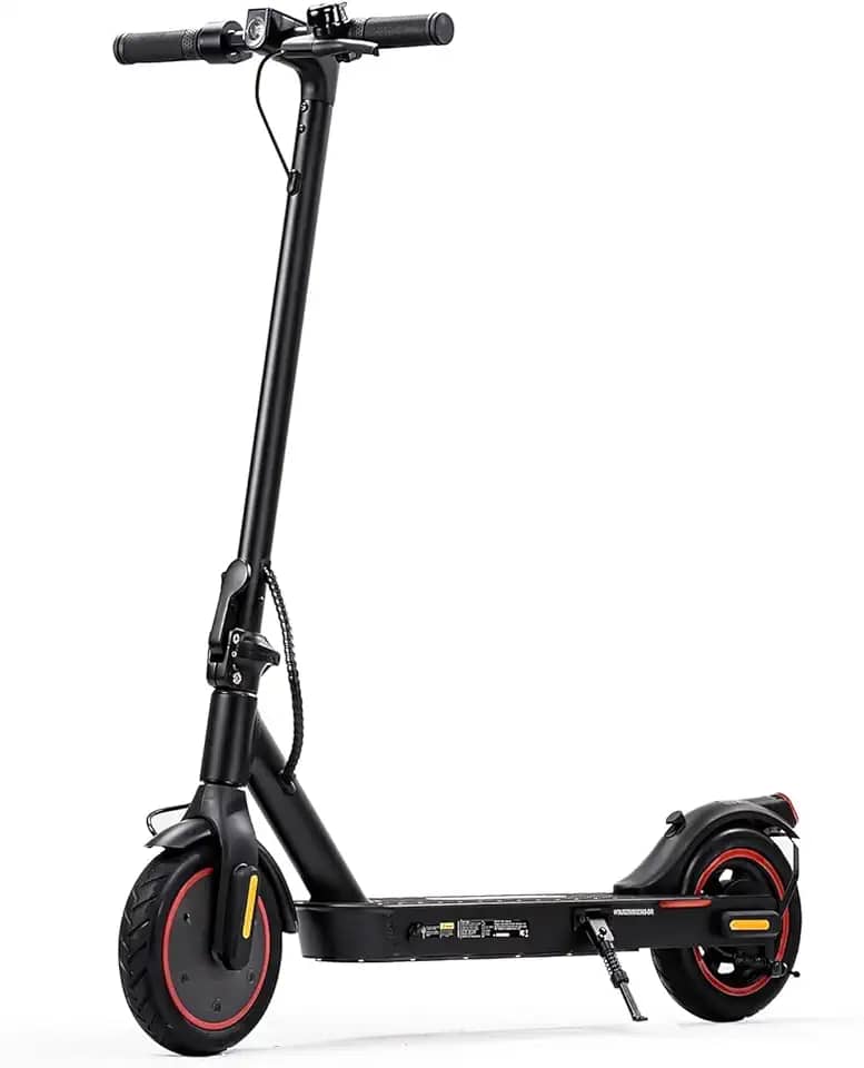 Lambo Patinete Elétrico Scooter W3, 500W É dobrável Elétrico Scooter Adulto, Velocidade 30 KM/H (MAX), 35 KM de Autonomia, Capacidade de carga 100KG,Preto