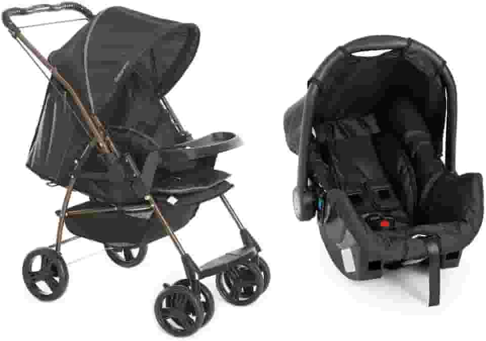 Carrinho + Bebê conforto Milano Grid Cobre Galzerano 1017