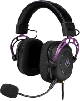 Headset Gamer Mancer Ameth Purple Edition | Som Surround 7.1 | Drivers 50mm | Microfone Removível | Conexão USB e P2 3,5mm | Preto | MCR-AMT-BL01