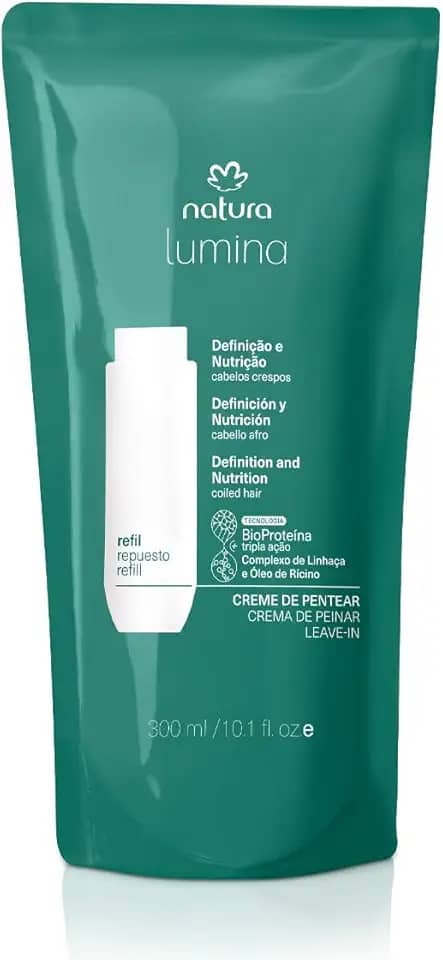 Natura, NATURA LUMINA CREME DE PENTEAR CABELOS CRESPOS REFIL 300ml