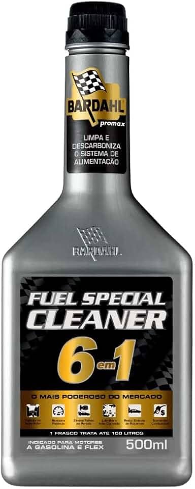 Bardahl: Aditivo para Combustível (Flex) com Ação Descarbonizante + Película de Atração Polar - 500ml para Carro, Motocicleta