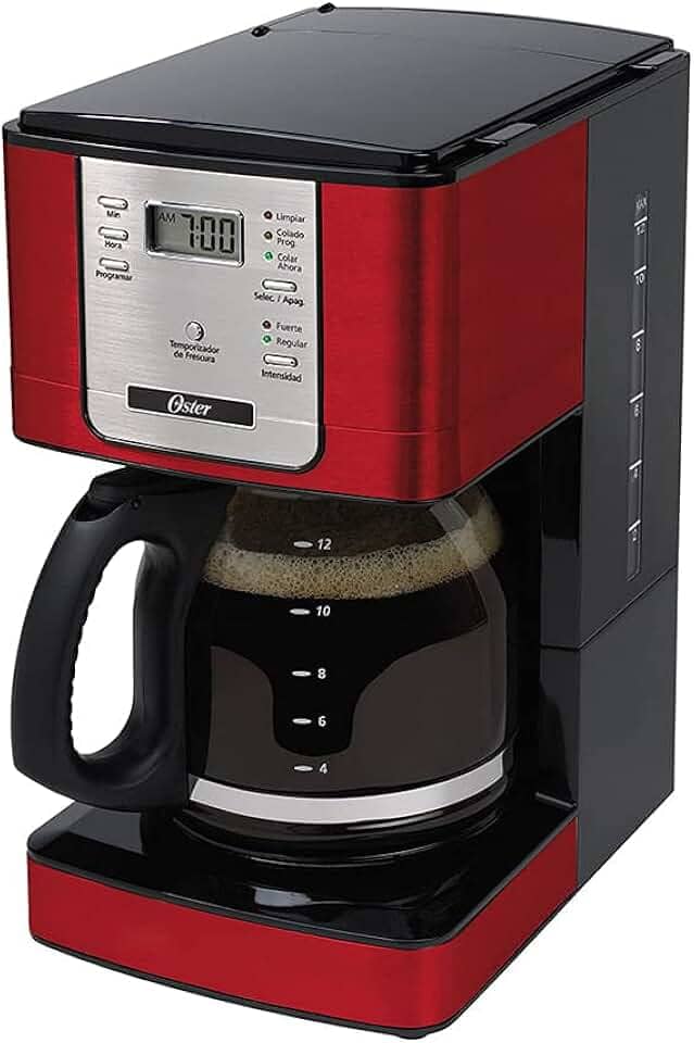 Oster Cafeteira Flavor Programável, 1,5L, 110V, Vermelha/Preto, 1000W, BVSTDC4401RD