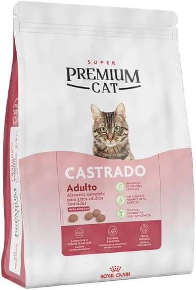 ROYAL CANIN Ração Premium Cat para Gatos Adultos Castrados 1kg Raça Adulto