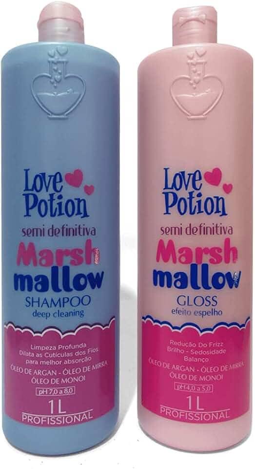 Love Potion Escova Progressiva Semi Definitiva Marshmallow para Cabelos Ondulados e Cacheados