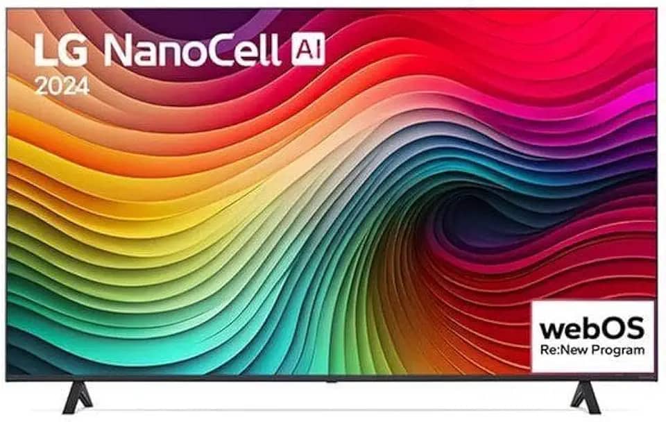 Smart TV 4K 75' LG NanoCell 75NANO80T Processador α5 Ger7 AI Hub de Esportes Alexa/Chromecast integrado webOS 24 Controle Smart Magic