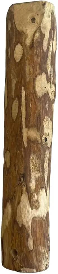 Amicus Mordedor Brinquedo Sustentável de Madeira do Café Wood Amicus para Cães, Rústico 20cm